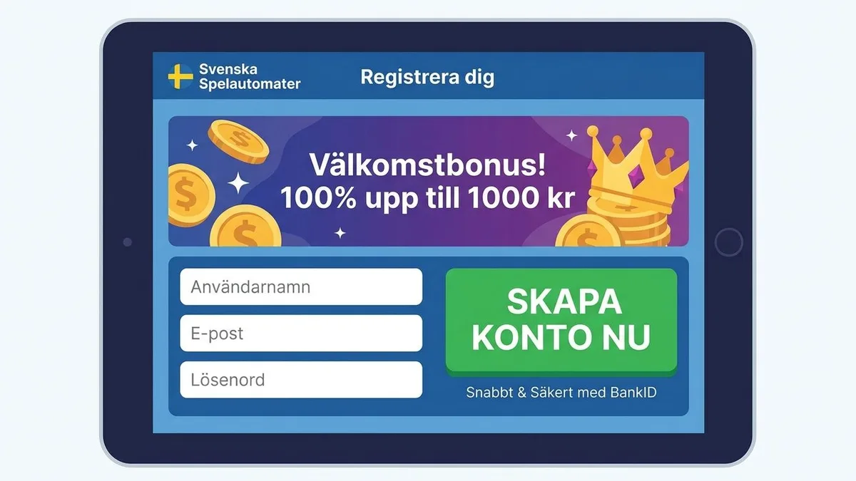 Registrera dig med bonus
