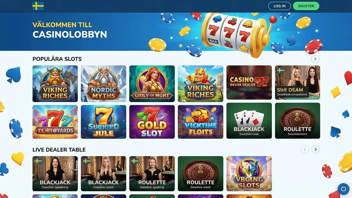 Casinospel i lobbyn